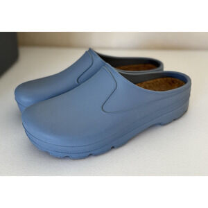 Aime Leon Dore Garden Mule in Rain/Baby Blue Size 13 Aime Leon Dore Unisex ALD Garden Mule Washed Rain Slip Ons main image 3